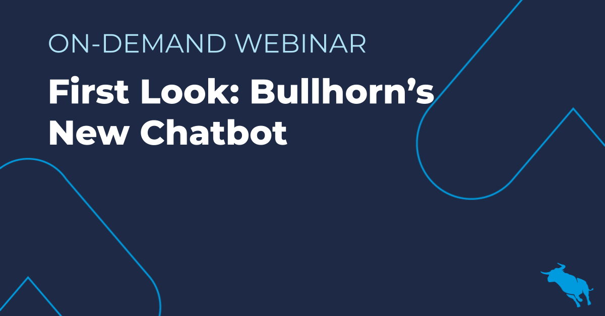 First Look Bullhorn’s New Chatbot_Ondemand