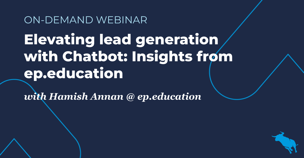 Bullhorn and ep.education webinar on Chatbot