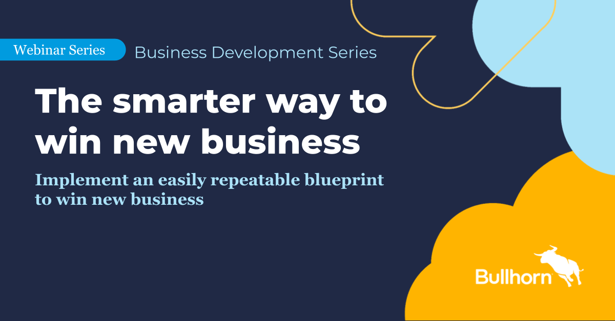 The smarter way to win new business webinar series banner