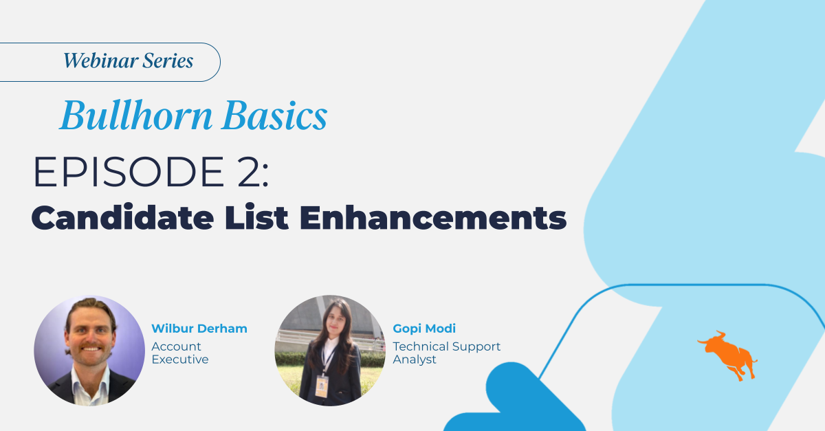 Candidate List Enhancements