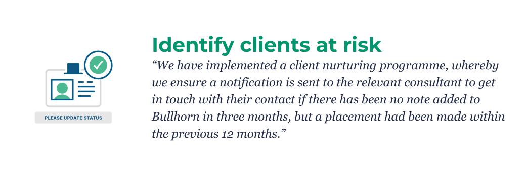 identify clients at risk