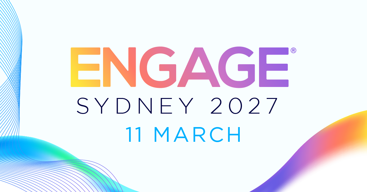 Engage Sydney 2027 blog with logo and event date, 11 March 2027