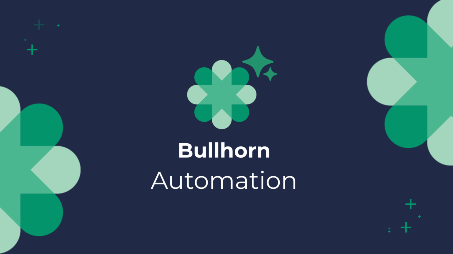 Bullhorn Automation logo with text highlighting a new approach to automation in recruitment software.