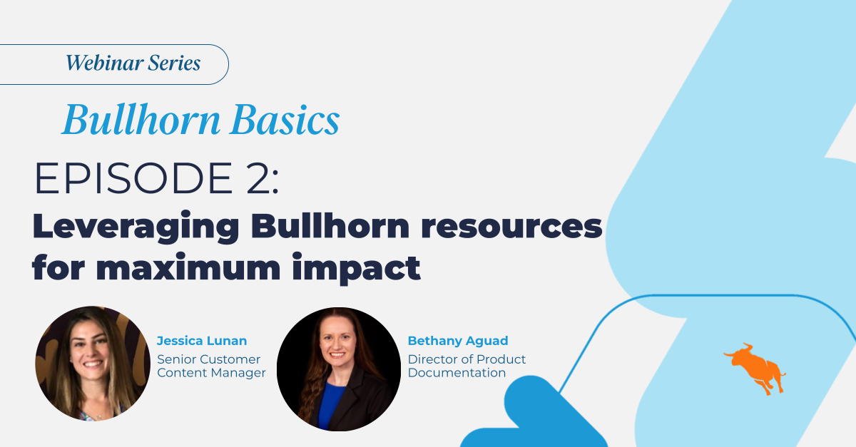 Bullhorn Basics webinar series 3 Ep2 social banner OD