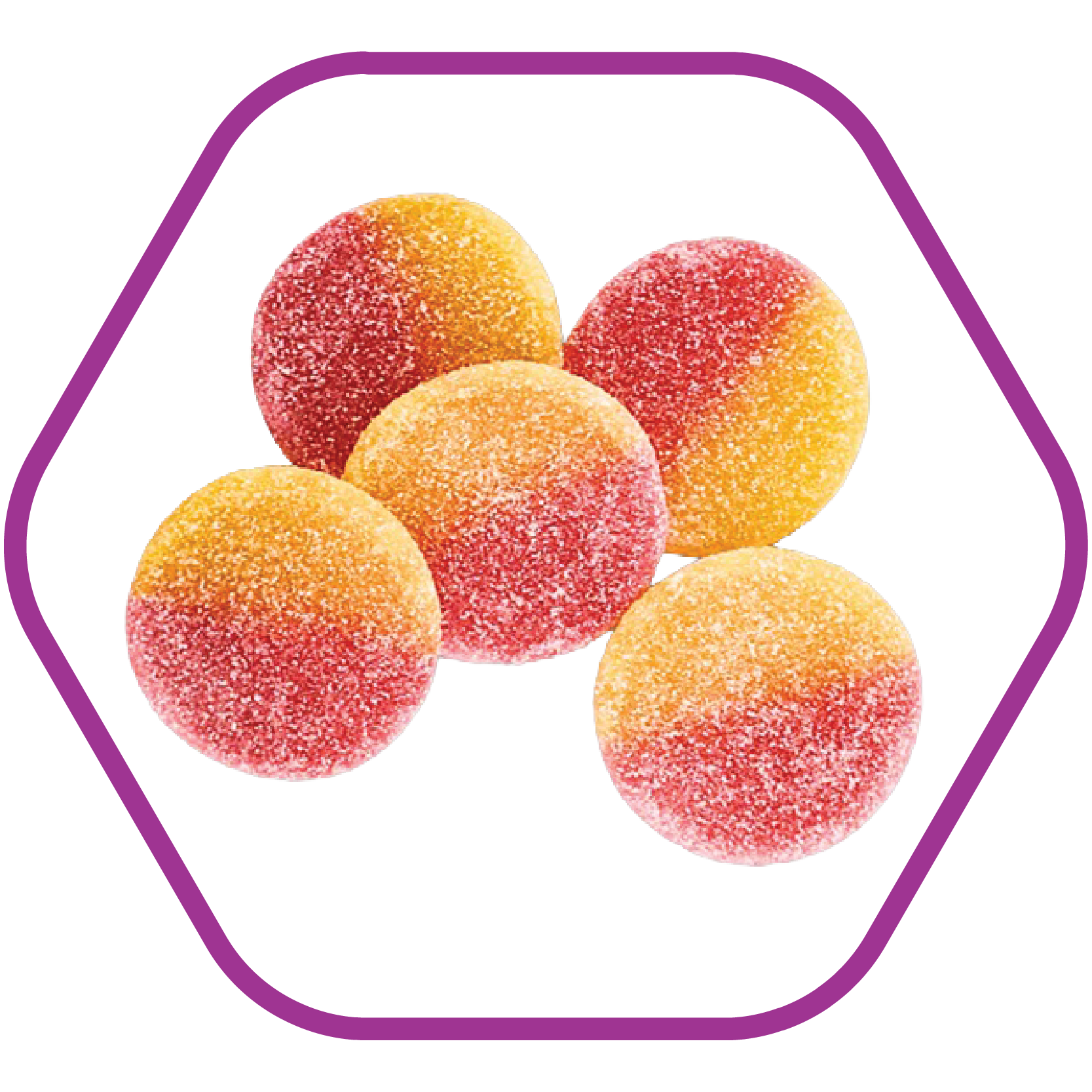 fizzy peaches
