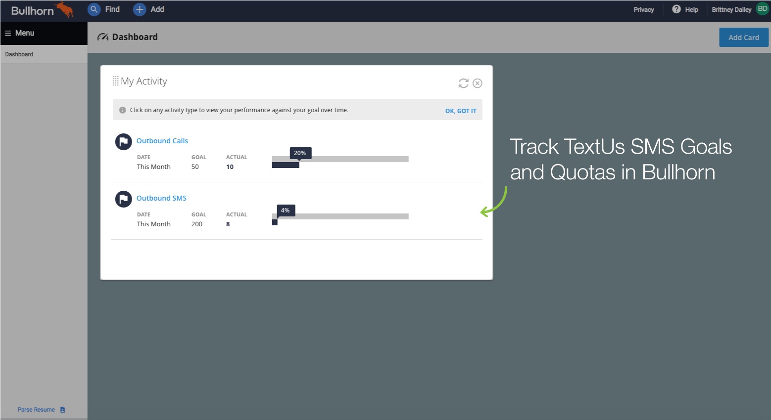 Bullhorn Dashboard