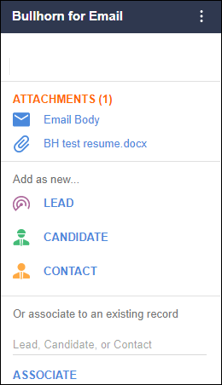  Bullhorn for Email ATS Feature