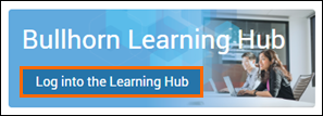 Bullhorn Learning Hub Login Step 3