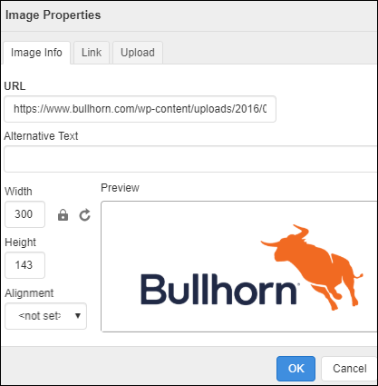 bullhorn email signature properties