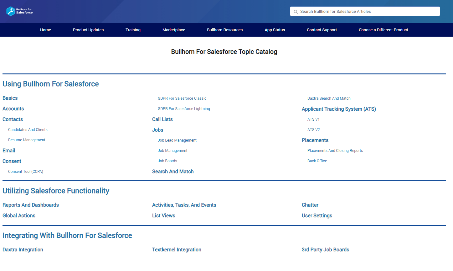 Bullhorn for Salesforce Customer Community