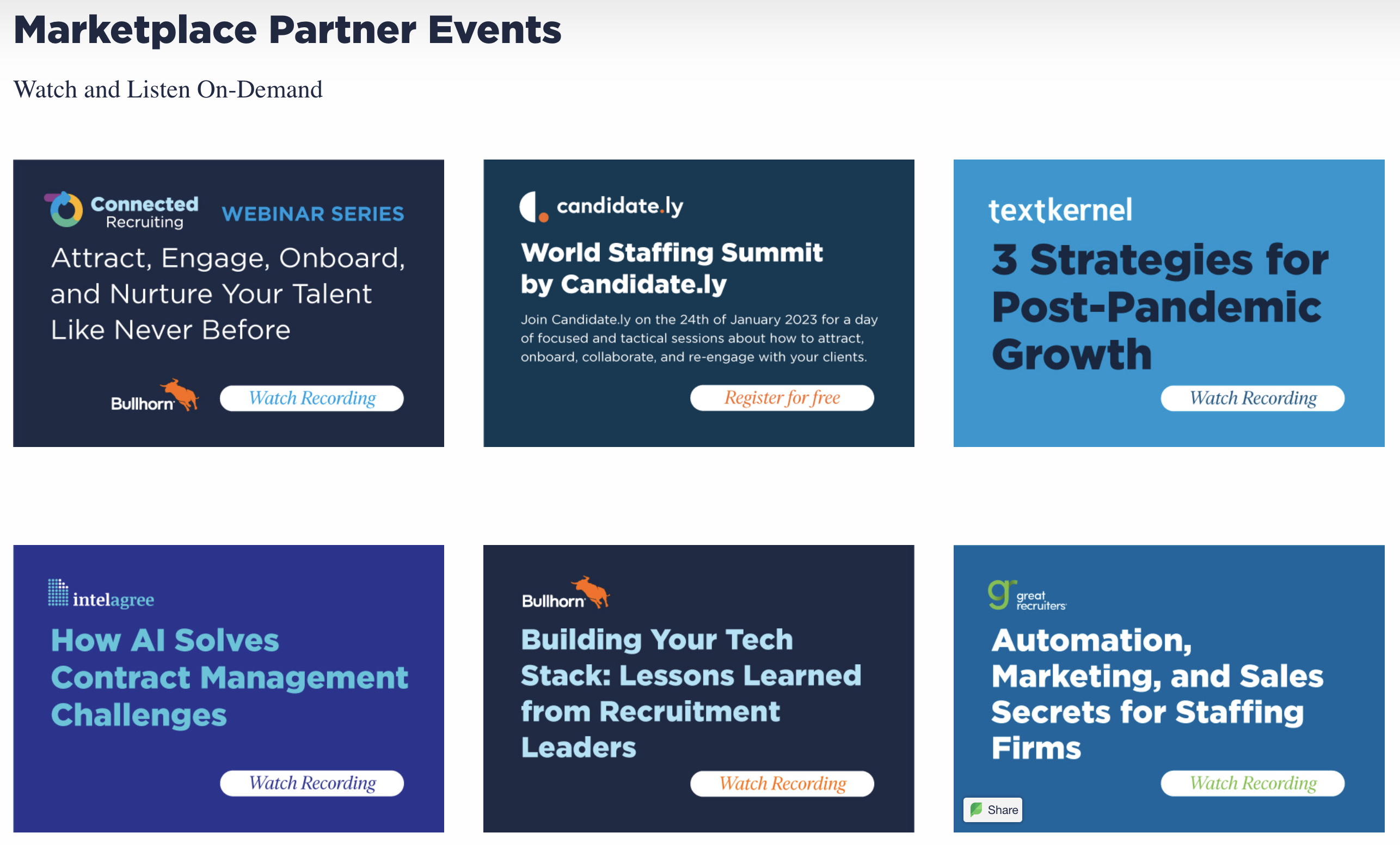 Marketplace Partner Engagement Hub