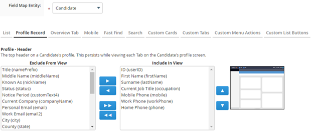 profile record tab bullhorn