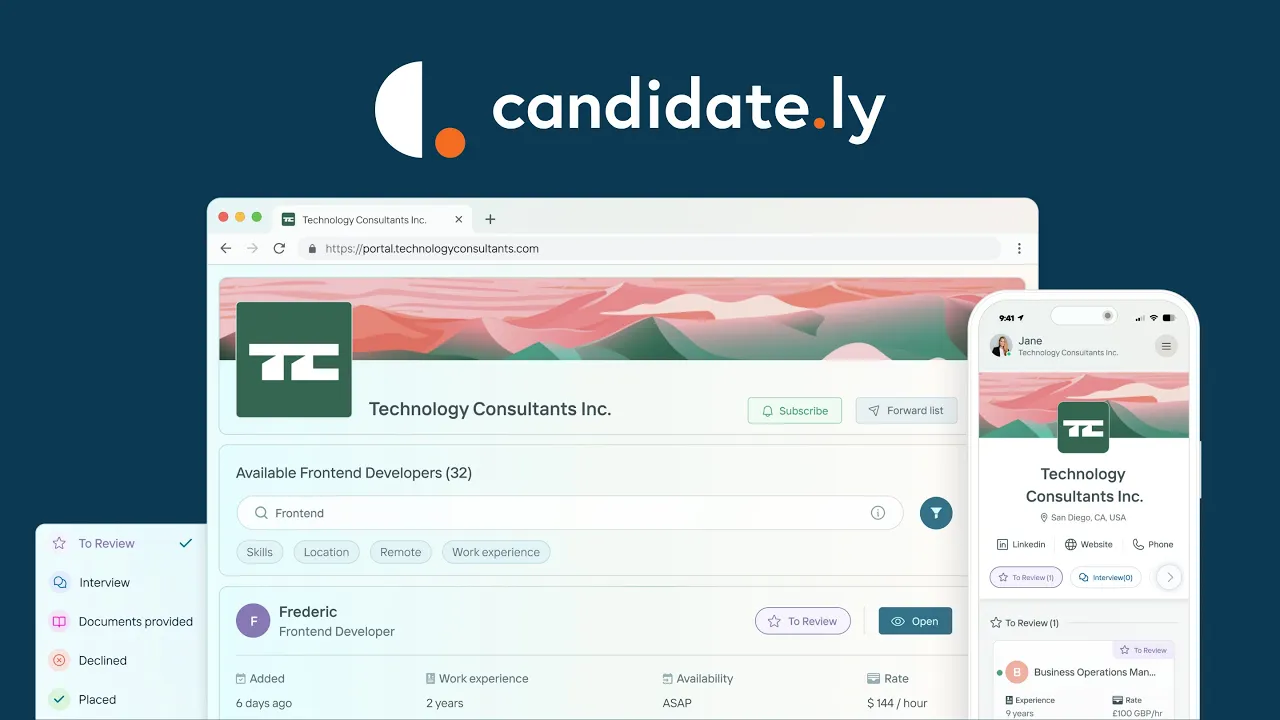 Candidately video screenshot