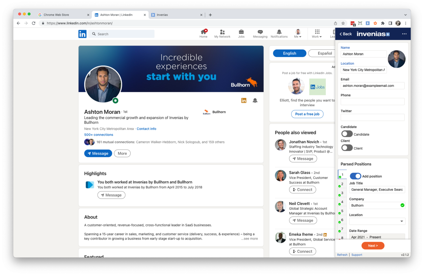 Quickly add new records to your CRM
