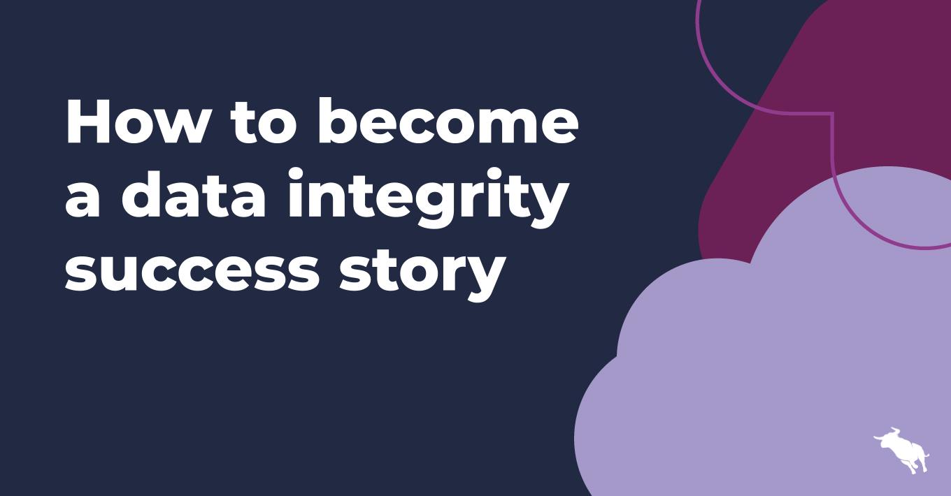 how to become a data integrity success story