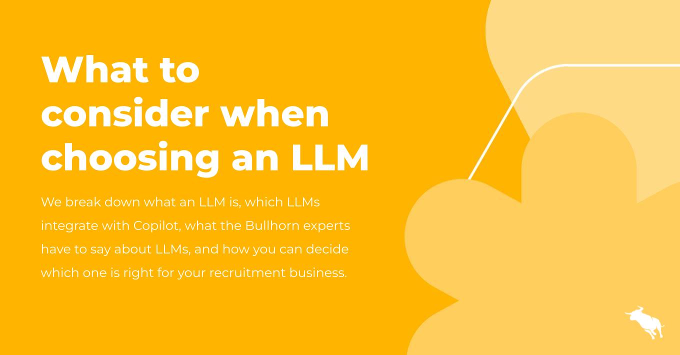 what to consider when choosing an LLM