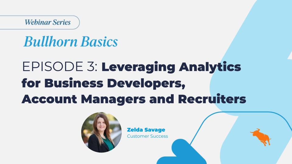 Bullhorn Basics Webinar Banner featuring Zelda Savage