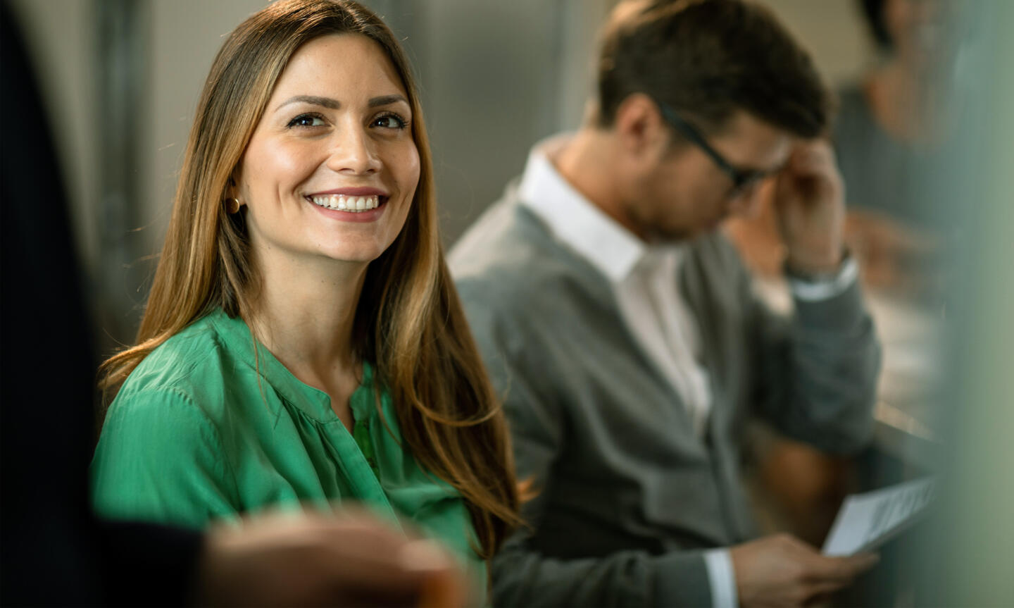 Woman in an office setting