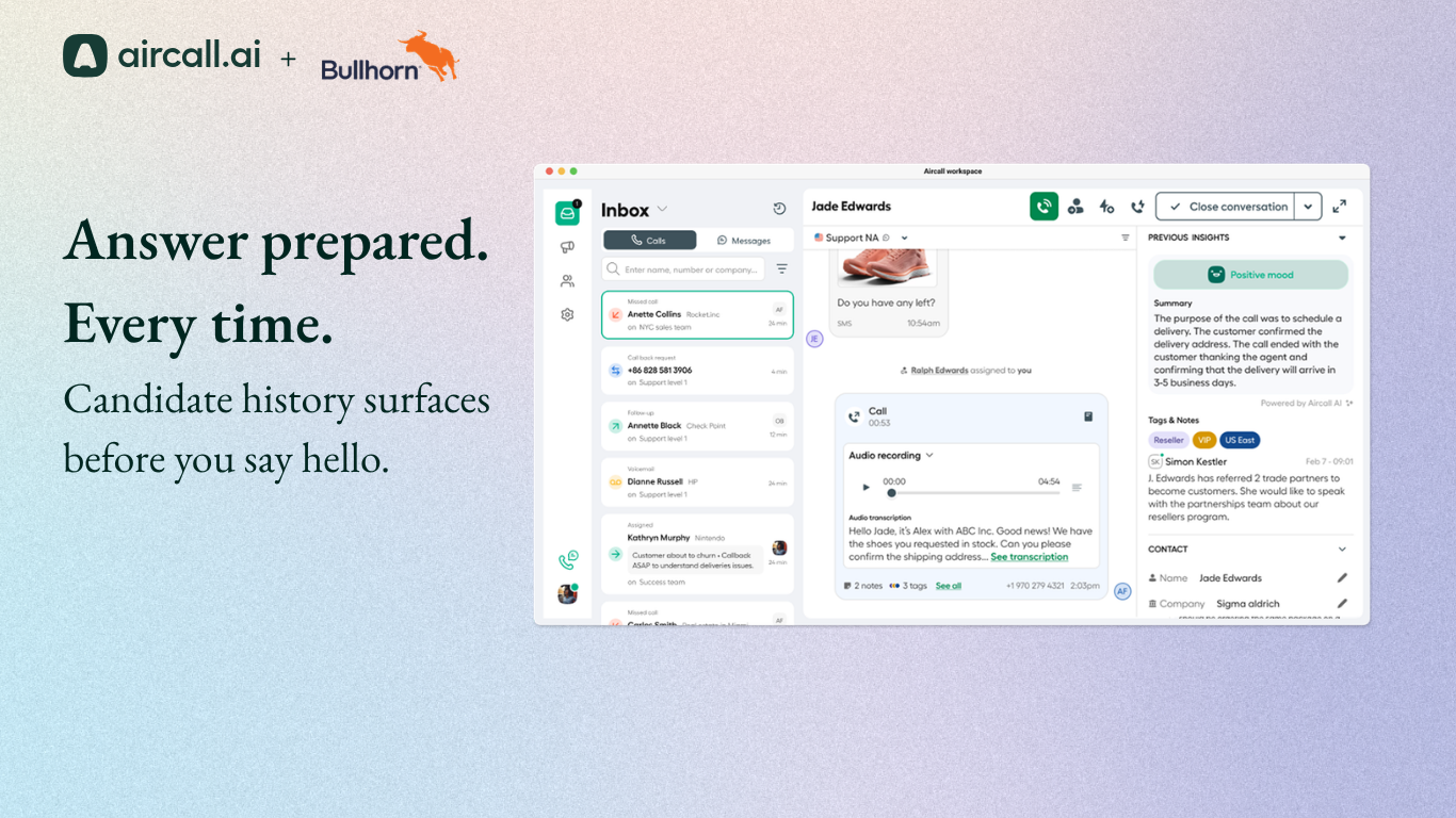 Answer every inbound call already prepared