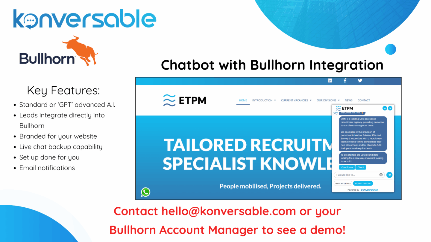 Bullhorn Chatbots Chatbots