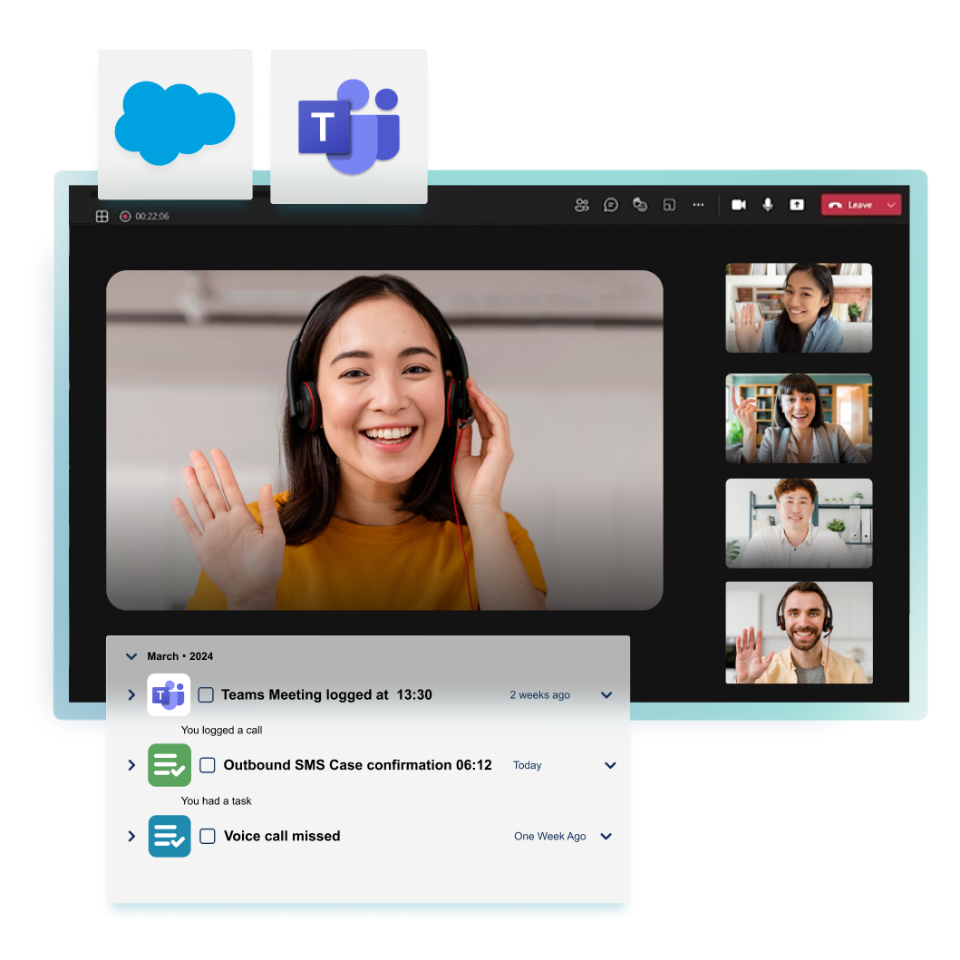 Teams meetings and phone integration for Salesforce