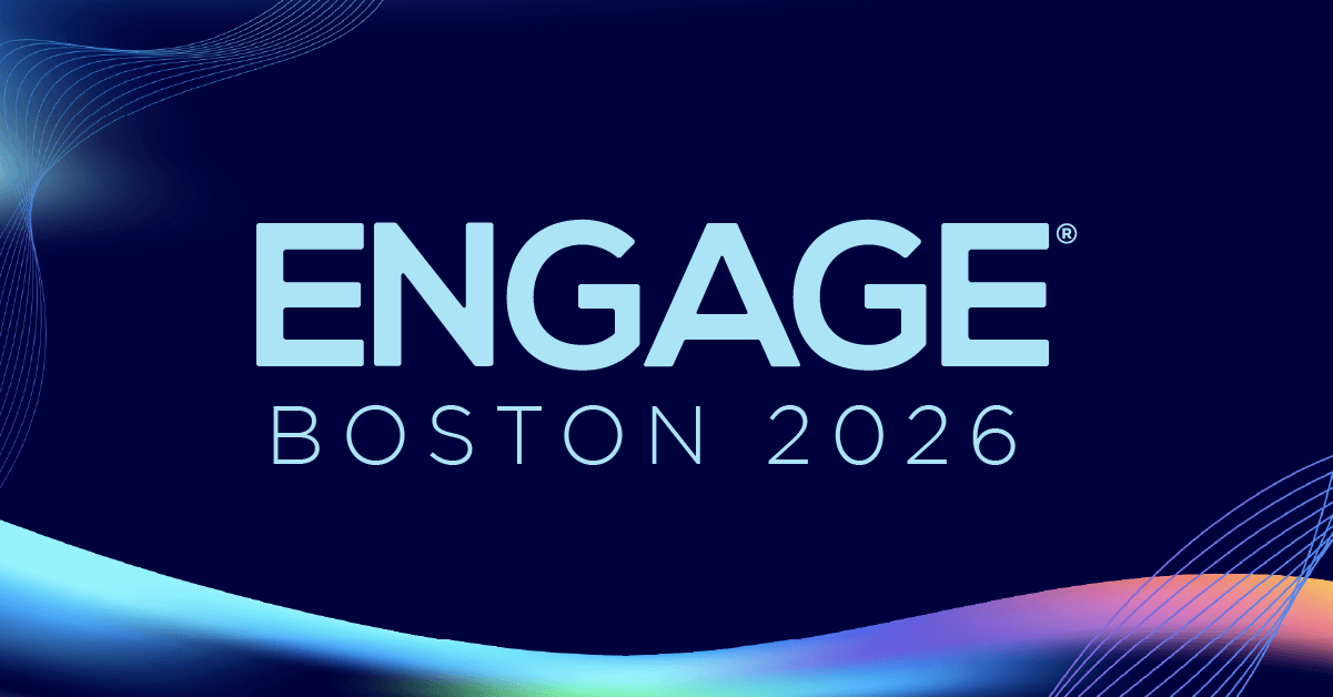 Official event banner for Engage Boston 2026, the premier conference for the recruiting industry featuring why Bullhorn is the best staffing software for networking and innovation.