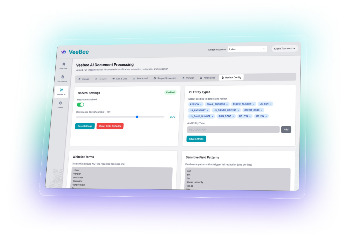 Onboarding a vendor does not mean they stay compliant. COIs get canceled. Entities change. Credentials expire. Most firms have no visibility into what happens after a vendor joins their network until an end client finds out first. VeeBee, iLabor's integrated Compliance-as-a-Service engine powered by AI, monitors every vendor continuously for COI, EIN accuracy, hidden DBAs, active bankruptcies, expired credentials and more domestically and internationally. Alerts fire automatically when something changes. Your compliance team stays ahead of risk instead of reacting to it.
