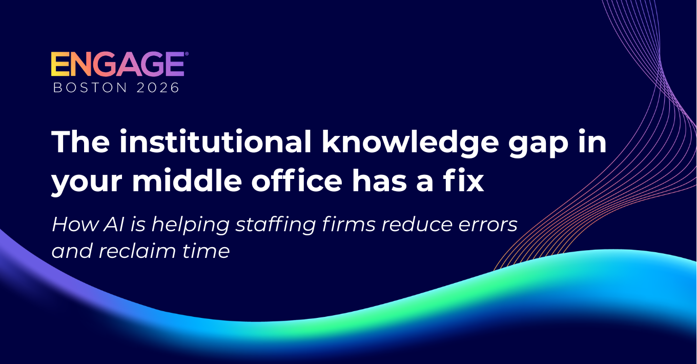 AI is here for middle office