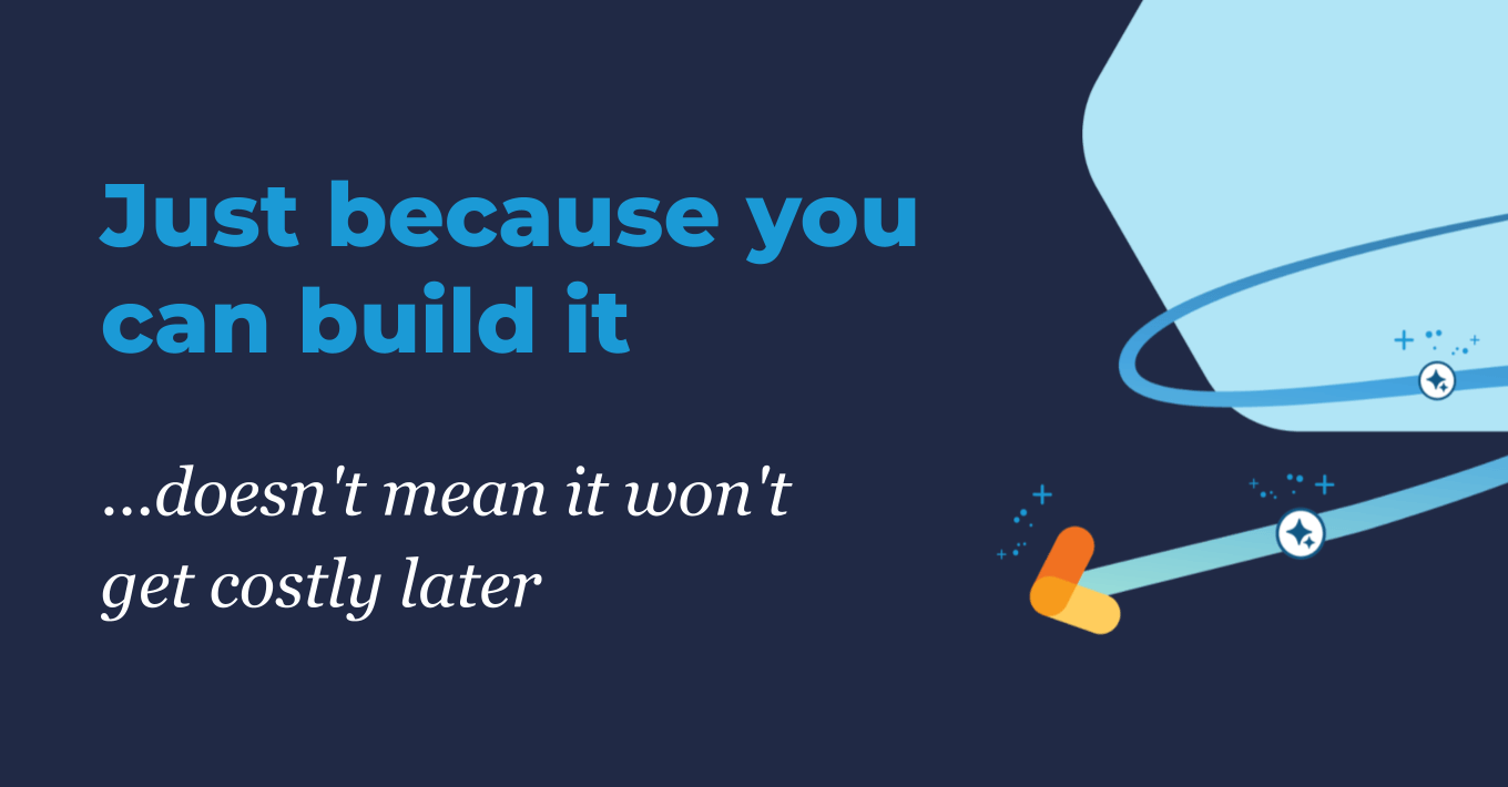 Build vs. buy staffing software blog hero: just because you can build it doesn't mean it won't get costly later.
