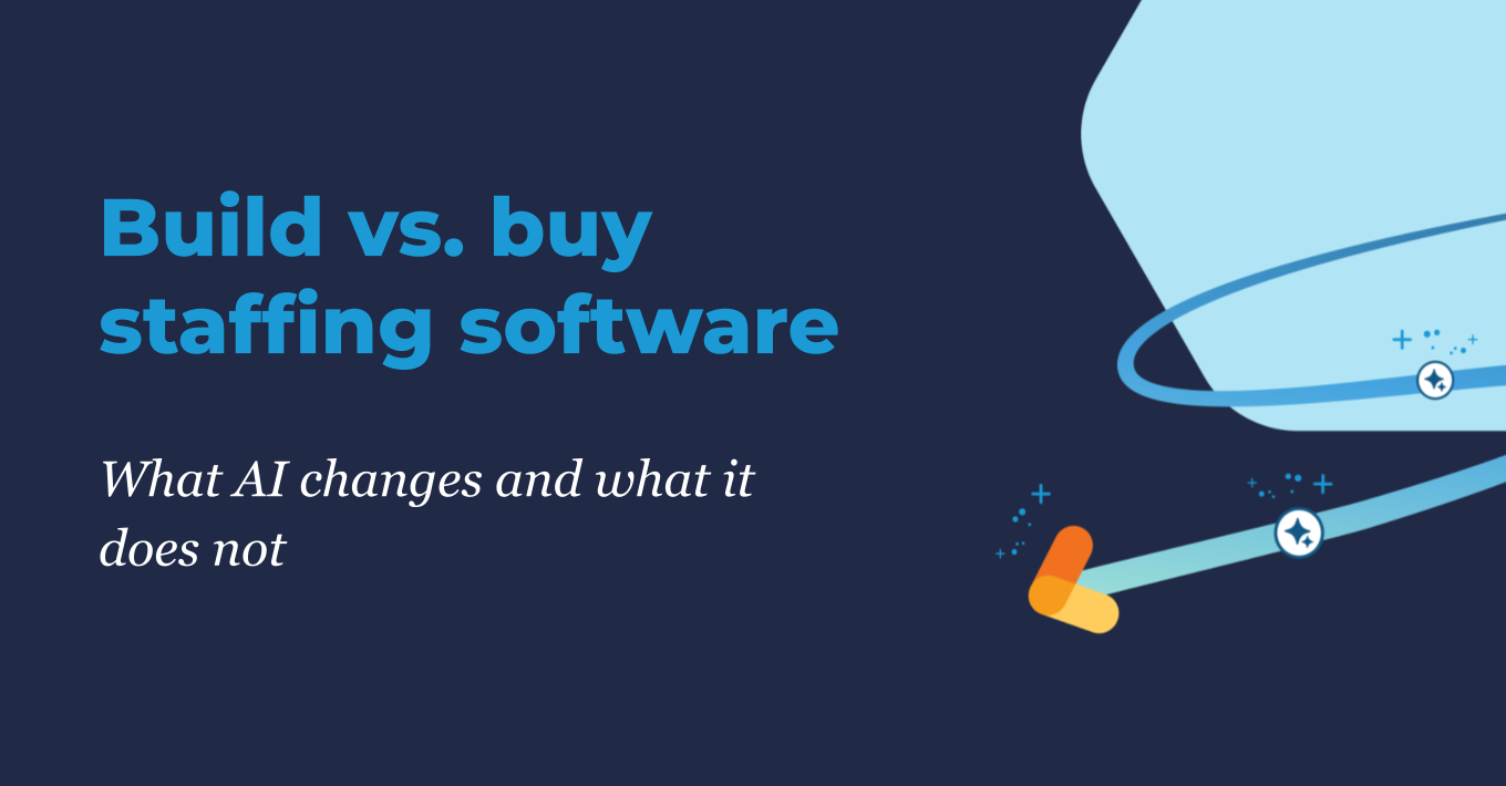 Build vs. buy staffing software: What AI changes and what it does not